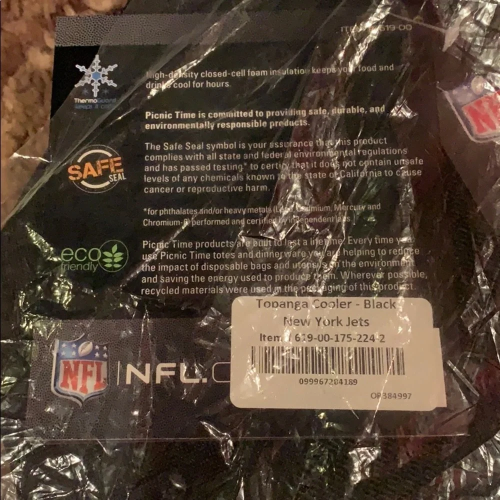 NWT NFL New York Jets Topanga Cooler Bag